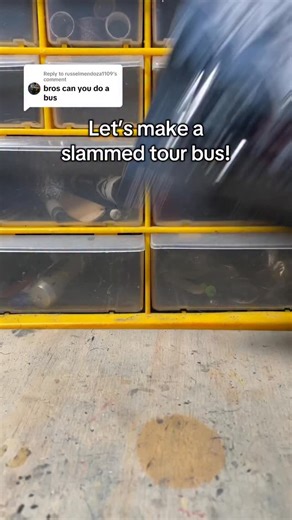 The Diecast Workshop on Instagram: "How to slam HW Tour Bus #customhotwheels #slammedcars #tourbus"