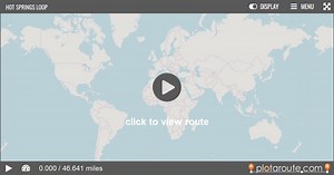 Hot Springs Loop on plotaroute.com