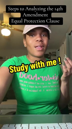 Steps to Analyzing an Equal Protectipn Clause Fact Pattern .. per my bar prep 🙃 #barprep2023 #constitutionallaw #lawschool #studytok #februaryube #lawyersoftiktok
