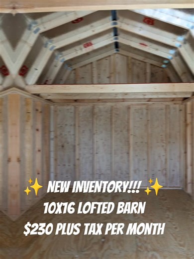 👀 Beautiful NEW 10x16 Lofted Barn, ready for delivery!!! Call or come by for more info!! ☎️ 9️⃣1️⃣2️⃣✨5️⃣7️⃣6️⃣✨5️⃣0️⃣0️⃣0️⃣ Graceland Kingsland 1090 E. King Ave. ( NEXT TO ACE ) Kingsland, GA 31548 L👀K FOR THE 'G'!!!! #gracelandportablebuildings #newinventory #fallsale #fallishere #quality #Craftsmanship #storage #loftedbarn #NoCreditCheck #freedelivery | Graceland Kingsland