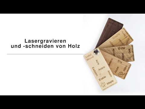 Lasergravieren und laserschneiden auf Holz