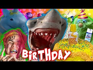 SHARK PUPPETS BIRTHDAY PARTY!!!!!