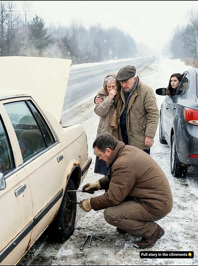 I Stopped to Help an Elderly Couple on a Freezing Highway—What Transpired Next Became a Holiday Miracle I was driving through the first snowfall of winter with my seven-year-old daughter, Clara, heading to my parents’ countryside home for the holidays. Ever since her mother left when Clara was three, it had been just the two of us, and our little routines had become the quiet center of our lives. As we rounded a curve on the half-frosted highway, I spotted an elderly couple stranded beside their