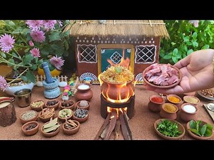 Mini Kitchen Chicken Biryani Cooking | Tiny Food ASMR | Coco Mini Kitchen