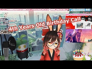 [Hololive Robocosan] Roboco's 4th Years Old Birthday Call Moment