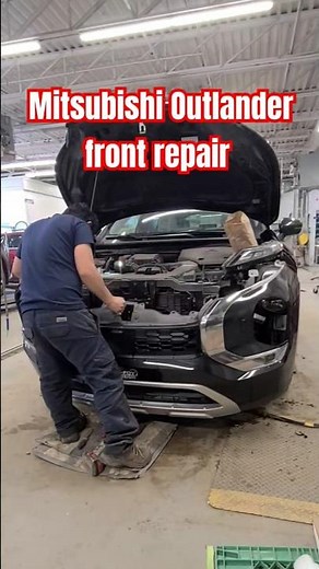 Replace & Repair front bumper Mitsubishi Outlander 2023