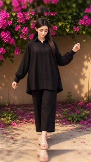 Simple Black Shalwar Kameez for Muharram | Girls Outfit Ideas #Shorts #salamghazi
