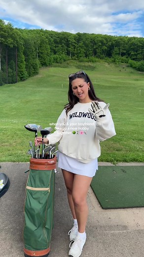 only playing so i can wear cute golf outfits⭐️🦋