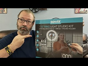 Bower 12” Ring Light Studio Kit Unboxing