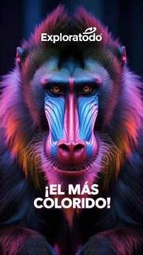 Mandrill: The Most Colorful Monkey on the Planet #mandrill #monkey #monkeys #natgeo #animalplanet...