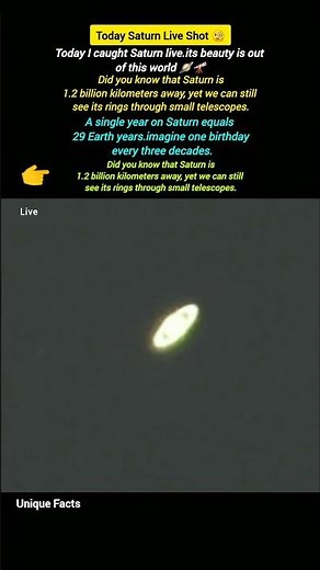 Saturn Like Never Before | Live Capture That Look Unreal😱