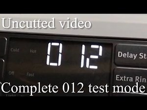 Maytag Washer (Complete 012 Diagnostic test mode)