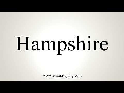 How To Pronounce Hampshire