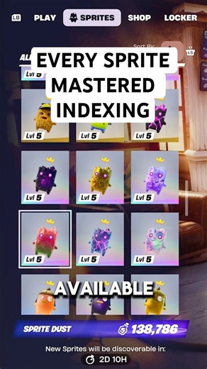 I Mastered Every Sprite – Indexing Before Gem Sprites Drop
