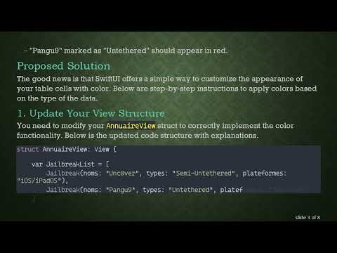 How to Apply Color in Specific Cells of a SwiftUI Table