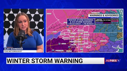 It all starts tomorrow. FOX8 Meteorologist Alex Schneider is live with the latest forecast ahead of this weekend's winter storm. Follow the forecast: https://myfox8.com/winter/ | FOX8