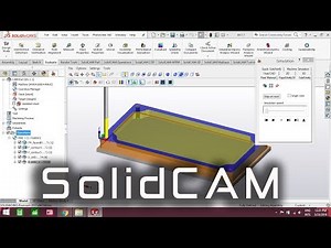 SolidCam Practice | Solidworks | Milling Training Course 2.5D Milling: Exercise-1