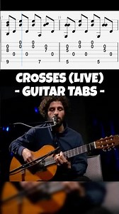 José González - Crosses guitar tabs (live)