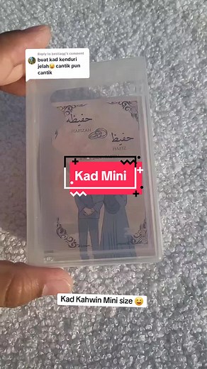 Replying to @bestiaqq ada geng kahwin time raya tak ? Kad Kahwin Saiz terpaling mini. First time admin buat tau hehehe. #kadkahwin #kadkahwinmurah #kadkahwinonline #kadkahwinbajet #kadkahwinmalaysia #kadkahwincantik #weddingcard #banner #bunting #stickermurah#kadjemputan #malaywedding #bisneskadmurah #kadkawin #doorgift #kahwin #doorgiftmurah #jomkahwin #flyers #walimatulurus #pakejkadkahwin #kadkahwinjimat #weddinginvitation #sticker #kadkahwinselangor #stickerkahwin #printing #wedding #kadkahw