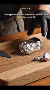 Cutting every element within the periodic table ✨✨Platinum✨✨ #fyp #relaxing #sound #asmr #calm | Glory Rudd