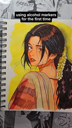 🎨 Using Alcohol Markers for the First Time... Did I Cook? 👀✨