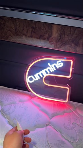 Neon custom sign for my Peterbilt #TruckDriver #Trucking #NeonSign #jenzig | Jen Zig