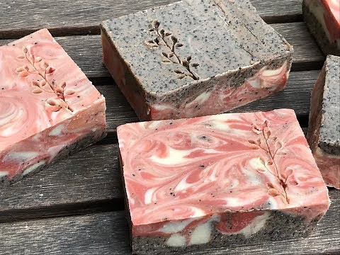 Fabrication de savon exfoliant au marc de café - saponification a froid/ cold process