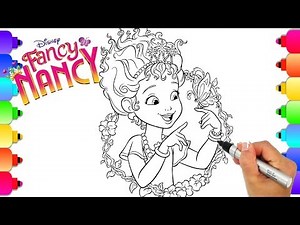 Learn How to Draw Fancy Nancy from Disney's Hit Show Fancy Nancy | Fancy Nancy Coloring Book