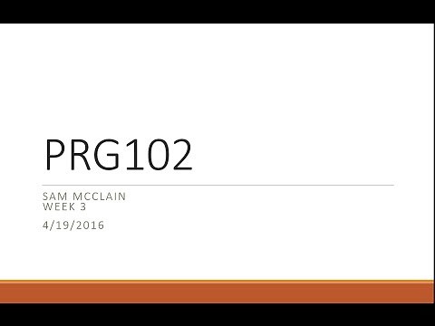 Programming Logic and Design I - Looping Structures and Arrays