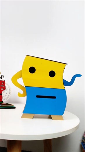 Twisty Knick Knack Storage DIY - A Sassy Little Cabinet with Creatorally Colored Plywood#lasercut