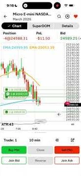 🔥$$MNQ 🎯NinjaTrader Mobile #trading #tradesetup #trader