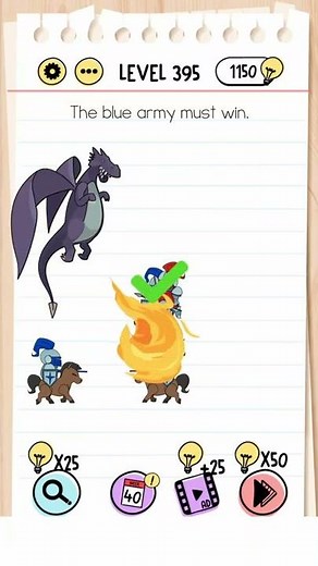 Brain Test Level 395 Walkthrough