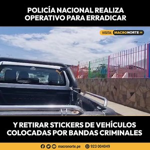 166K views · 2.1K reactions | #Trujillo | La Región Policial La Libertad ejecutó un operativo en El Porvenir y La Esperanza para eliminar stickers extorsivos en vehículos, realizando controles de identidad y requisitorias. Se retiraron unos 700 stickers de varias bandas criminales, y se incineraron. Se instó a los ciudadanos a denunciar y colaborar con la policía. | Macronorte.pe | Facebook
