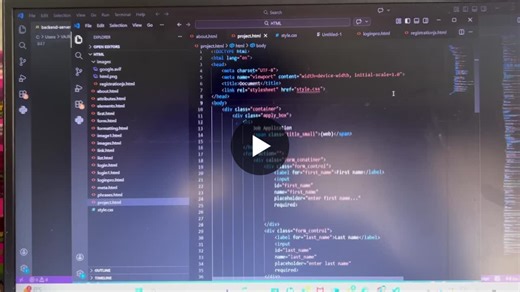 #html #webdevelopment #frontenddevelopment #studentproject #learningjourney #techskills #btechstudents | Raghavendra Vajrapu