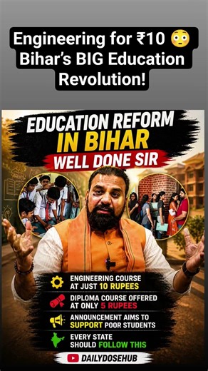 Engineering for ₹10 😳 Bihar’s BIG Education Revolution!