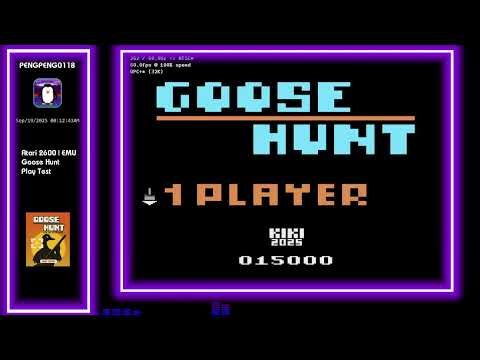 [Atari 2600 EMU]🕹️ | Homebrew | Goose Hunt | Casual Playthrough
