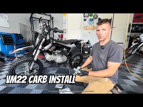 125cc dirt bike VM22 Carb install guide. No more bog! Apollo, SSR RFZ, 110cc, 125cc, 140cc