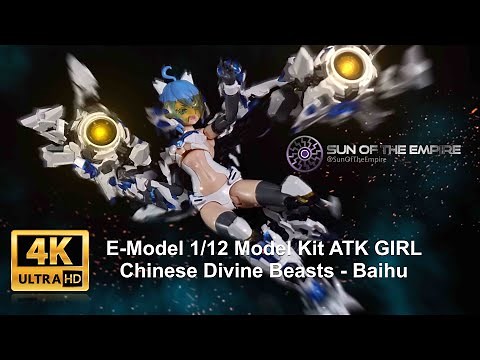 Eastern Model E-Model 1/12 Model Kit ATK GIRL Chinese Divine Beasts - Baihu Unboxing Q.Review 183