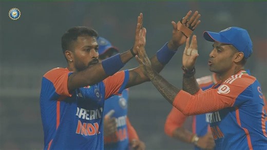 IND vs ENG 2025, 1st T20I: Fall of Wickets
