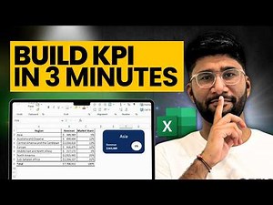 How to Build KPI in Excel in 3 Minutes ONLY | Excel Dashboard | Data Visualization