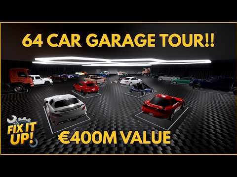 64 Car Garage Tour In Fix It Up!! ($400 Million Value!!)