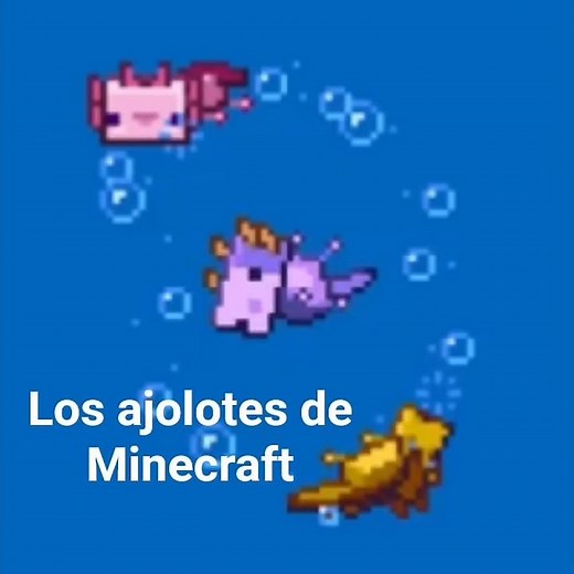 los tipos de ajolotes de Minecraft