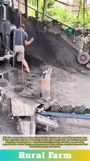 Transforming Waste into Energy: Industrial Charcoal Briquette Press in Action