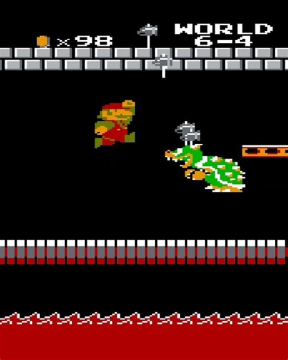 Mario vs Bowser Castle | World 6-4 NES Gameplay #mario #nintendo