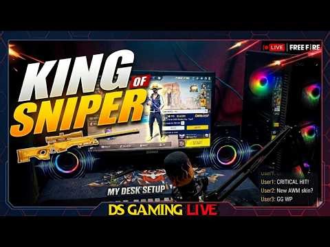 টিম কোড দিয়ে খেলবো সবাই চলে আসো || DS GAMING | SNIPER GAMEPLAY #freefire #dsgaming #shortlive