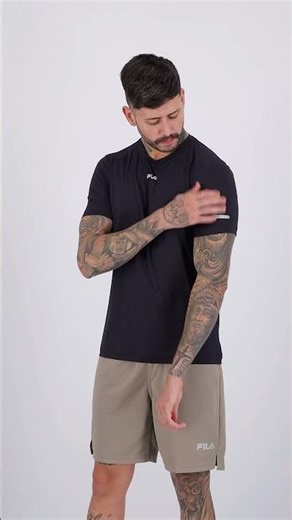 Camiseta Fila Sun Protect Breezy Logo Preta