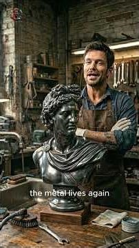 “INSANE Rusty Metal Bust Cleaning ASMR – From Corrosion to Shine (No Music, Real Voice)”