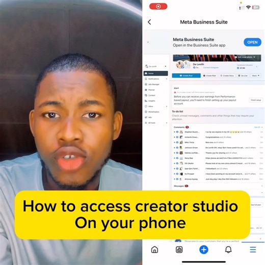 This Is How To Access Creator Studio On Your Phone | De Levith