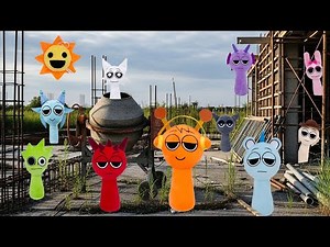 Unbelievable!! Found every Sprunki in a pile of cement mix 😱 AMAZING surprise!