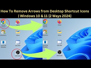 How To Remove Arrows from Desktop Shortcut Icons | Windows 10 & 11 [2 Ways 2024]